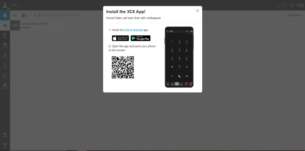 Install the 3CX app